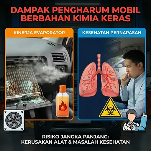 Dampak Pengharum Mobil Berbahan Kimia Keras