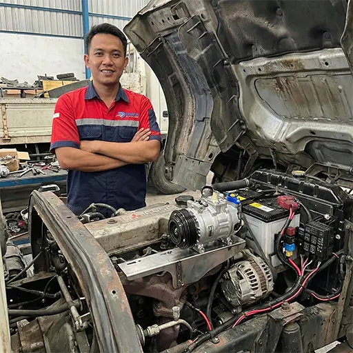 Instalasi AC Baru pada Truk Lama (Retrofit)