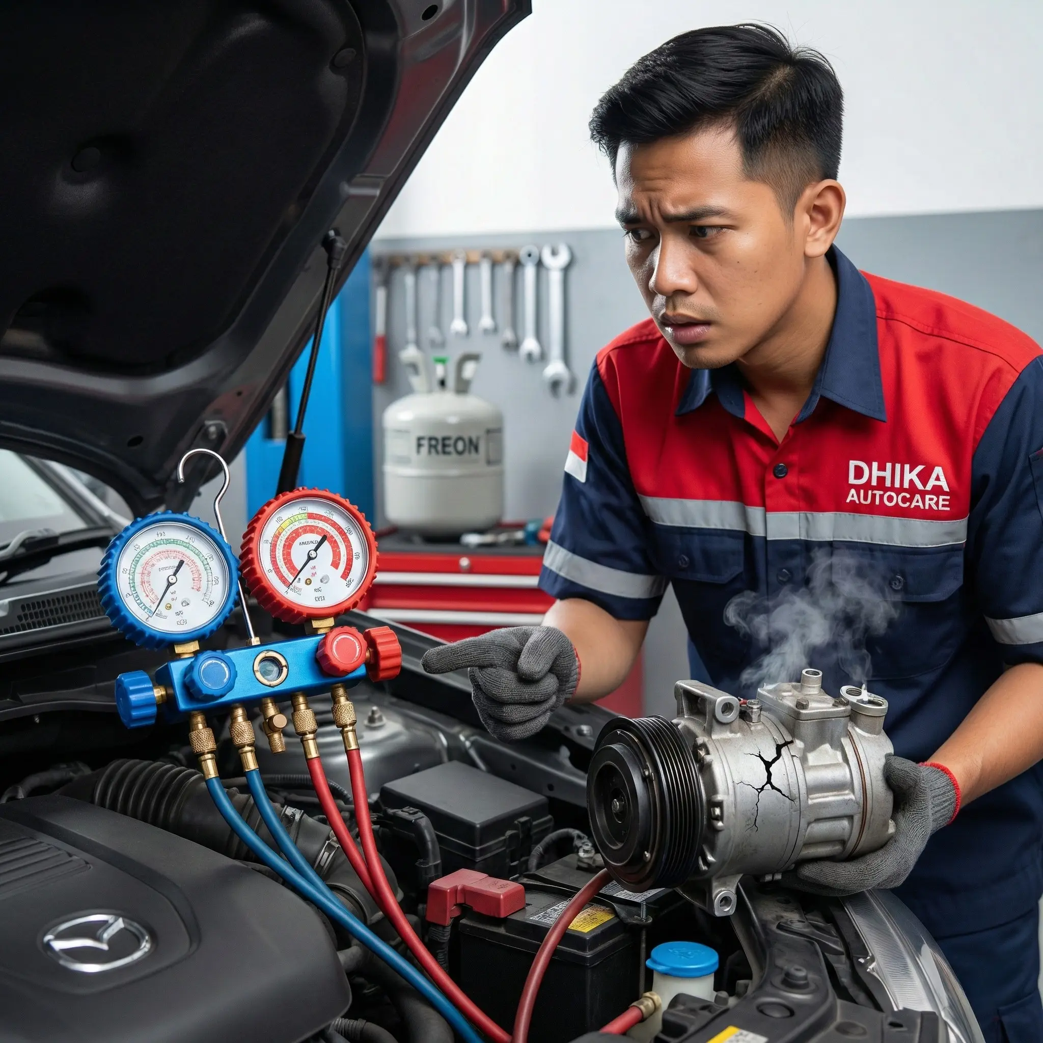 Tanda-Tanda Overcharge Freon