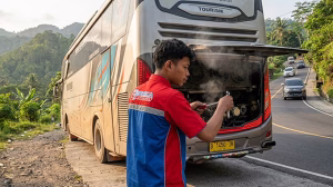 Mengatasi Kondensor AC Bus Pariwisata yang Sering Overheat di Tanjakan